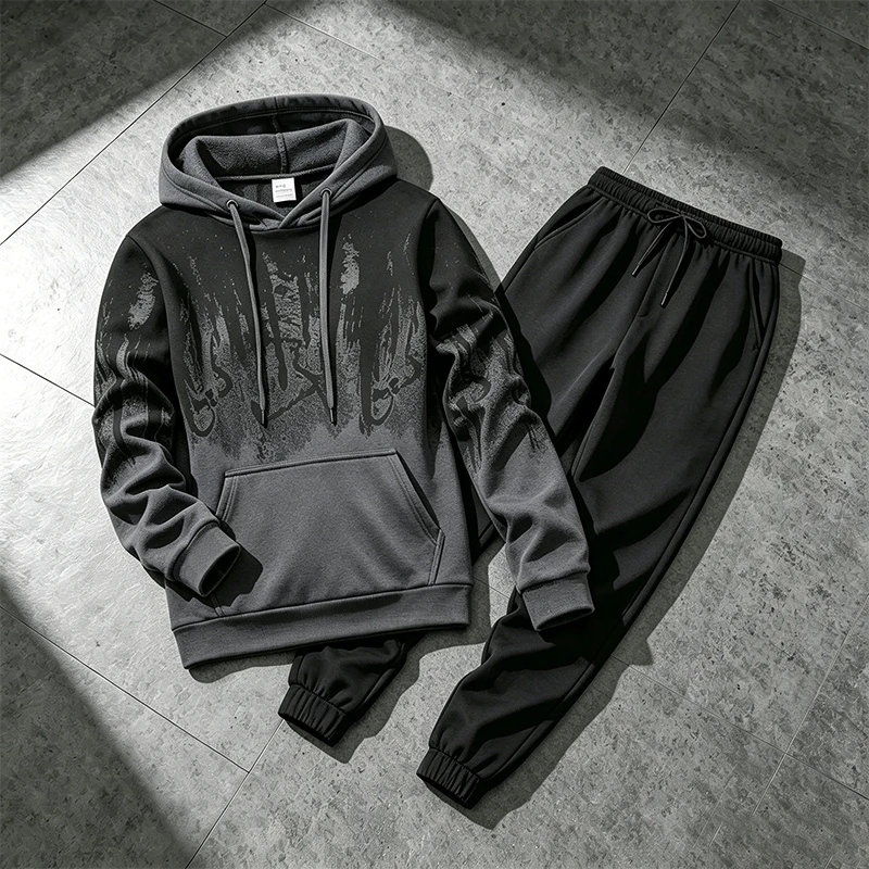 Winter Clothing Outdoor - Ensemble de survêtement pour hommes automne-hiver,
