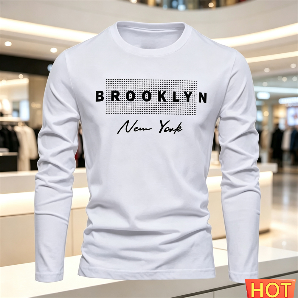 Winter Clothing - T-shirt décontracté à manches longues en