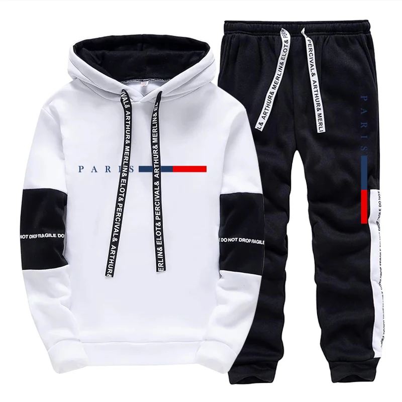 Winter Clothing Outdoor - Ensemble Homme/Haut à Capuche/Pantalon – Mode