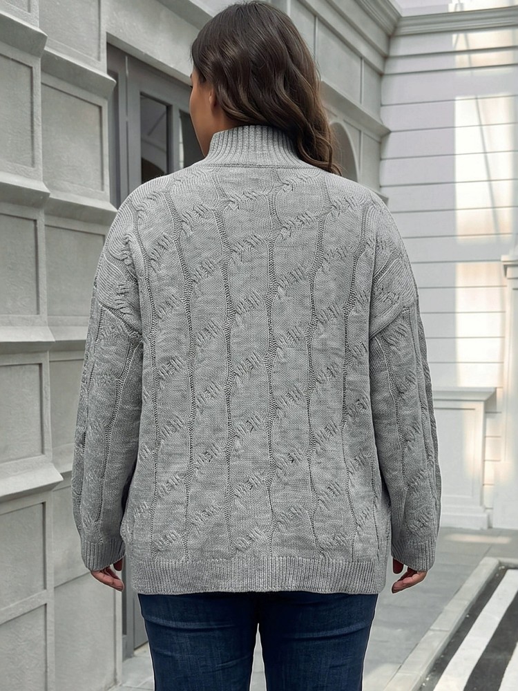 Pull tricoté décontracté à man - Winter Clothing For Plus Size Women avis et prix