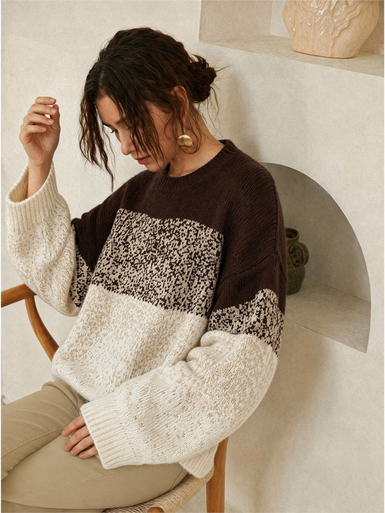 Pull tricoté décontracté à man - Winter Clothing For Plus Size Women avis et prix